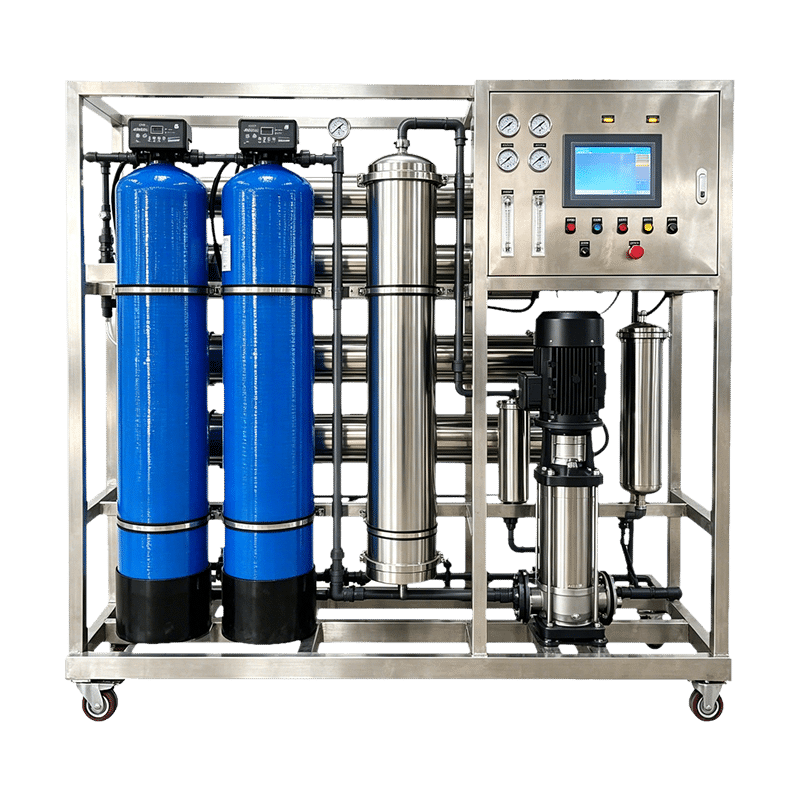500LPH Brackish Water Desalination System Salt Water Reverse Osmosis Machine